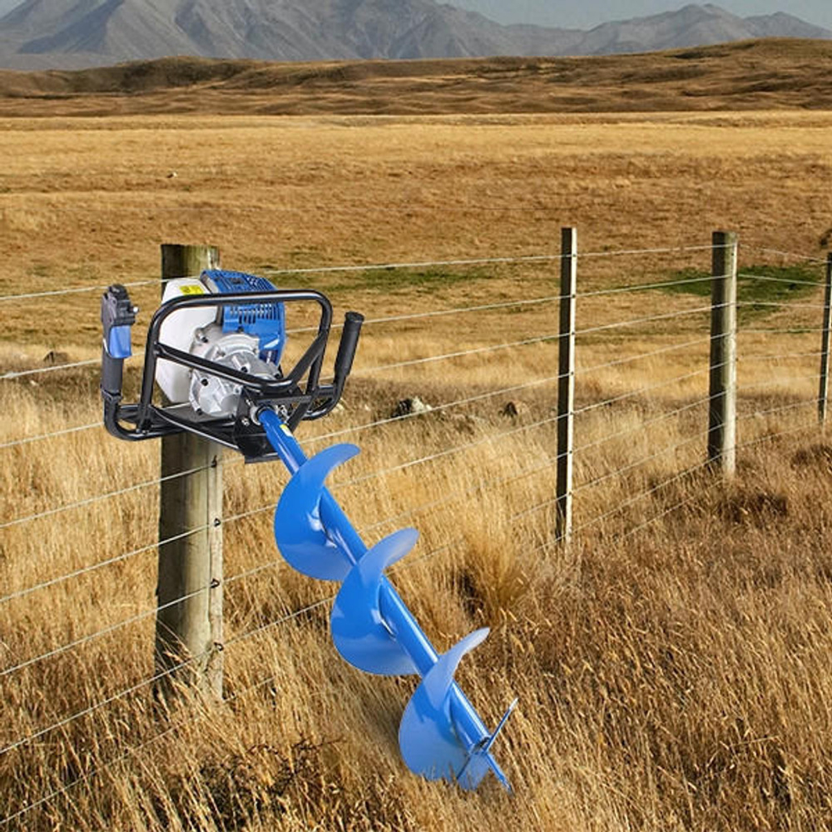 Hyundai 52cc Petrol Earth Auger Borer and Drill